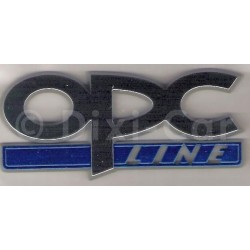 Napis ''OPC Line'' na drzwi przednie Astra III, Corsa D, Meriva, Tigra B, Vectra C, Zafira B