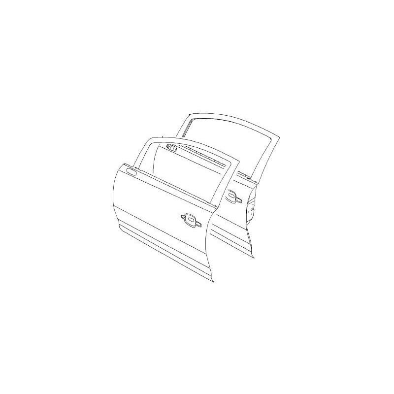 Drzwi przednie prawe CORSA D, (5D) hatchback