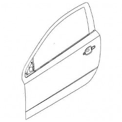 Panel zewnętrzny drzwi przednie lewe ASTRA III H, (3D) hatchback