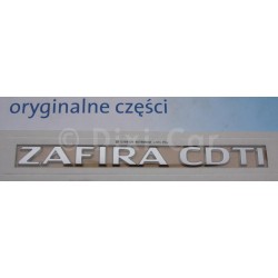 Napis ''ZAFIRA CDTI '' na tył Zafira B.
