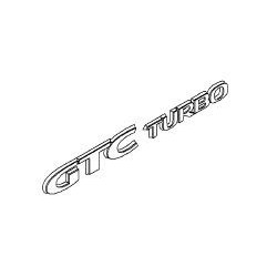 Napis ''GTC TURBO'' na tył ASTRA H (czerwony)