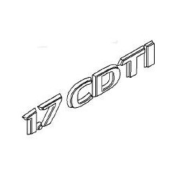 Napis ''1.7 CDTI'' na tył ASTRA H/ZAFIRA B (czerwony)