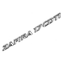 Napis ''ZAFIRA 1.7 CDTI'' na tył ZAFIRA B