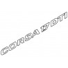Napis ''CORSA 1.7 DTI'' na tył CORSA C