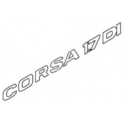 Napis ''CORSA 1.7 DI'' na tył CORSA C