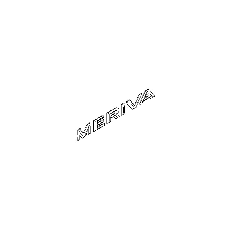 Napis ''MERIVA'' na tył MERIVA A