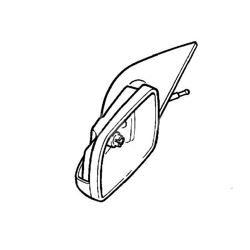 Mechanizm lusterka prawego manualne Astra II