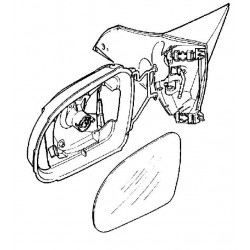 Lusterko wsteczne lewe manualne Corsa B