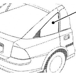 Szyba karoseryjna tylna prawa VECTRA B hatchback (zielona)