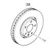 Tarcze hamulcowe ASTRA G,H/ZAFIRA A/MERIVA A/CORSA C 280x25mm