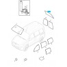 Szyba tylna klapy bagażnika GM 13245728 (Opel Corsa C)