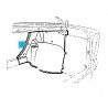 Tylne wykończenie lewej wnęki koła GM 90328441 (Opel Astra F, Classic)