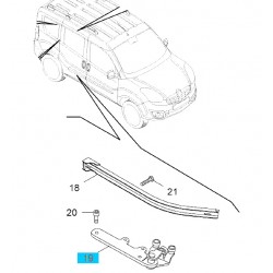 Mocowanie, rolka drzwi przesuwnych strona prawa GM95516312 (Opel Combo D)