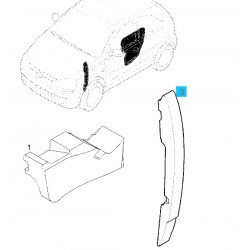 Izolacja błotnika przedniego, tylnego strona prawa GM9116366 (Opel Corsa C, Tigra B)