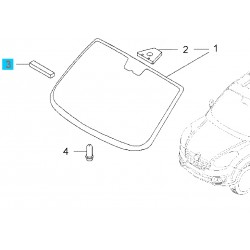 Element dystansujący szyby czołowej GM95509328 (Opel Combo D)