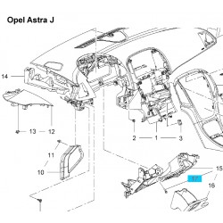 Odbój gumowy GM13325584 (Opel Astra J,K, Cascada, Insignia oraz Zafira C)