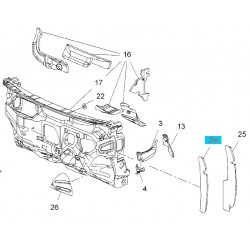 Izolacja przedniego słupka, prawa GM13434698 (Opel Astra J)