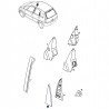 Listwa narożna ramy okna tylnych prawych drzwi GM13126051 (Opel Meriva A)