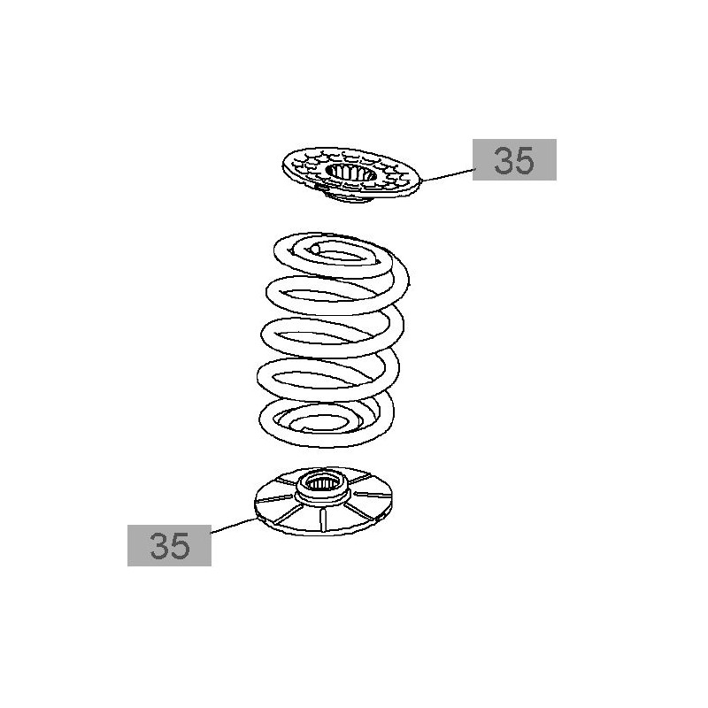 Pierścień, gniazdo sprężyny tył ASTRA, ZAFIRA, VECTRA, MOKKA, CORSA, MERIVA