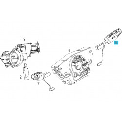 Przełącznik zespolony przedniej szyby wycieraczek i spryskiwacza GM13191081 (Opel Corsa D)