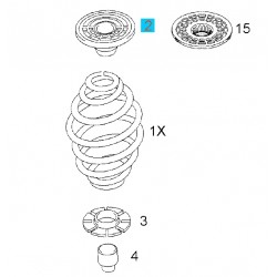 Odbój, nakładka gumowa sprężyny tylnej GM90538498 (Opel Astra G,H, Meriva B, Zafira A,B)