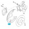 Osłona tarczy hamulcowej tył GM90498290 (Opel Astra G,H, Corsa C, Meriva A,B, Zafira A,B)