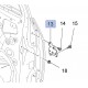 Zawias drzwi przednich, górny prawy 13577115 (Mokka)