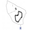 Deflektor wody drzwi przednich, prawy 13387028 (Astra J)