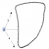 Uszczelka drzwi tylnych, prawa 13454652 (Insignia A od 2011)
