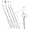 Pręt anteny dachowej 280mm 25777074 (Ampera, Meriva B, Mokka)
