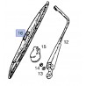 Pióro wycieraczki szyby tylnej 330mm 93196003 (Agila A, Corsa B 5D, Frontera B, Omega A,B Kombi, Vectra B)