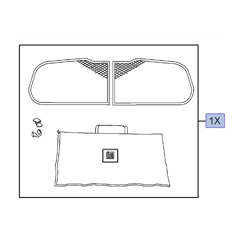 Osłony przeciwsłoneczne tylnego okna 95513918 (Astra J Hatchback 5D)