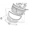 Listwa, wypraska atrapy chłodnicy 22787085 (Insignia)