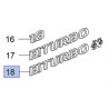 Emblemat tylny, napis „BiTurbo 4x4” 13309069 (Insignia)