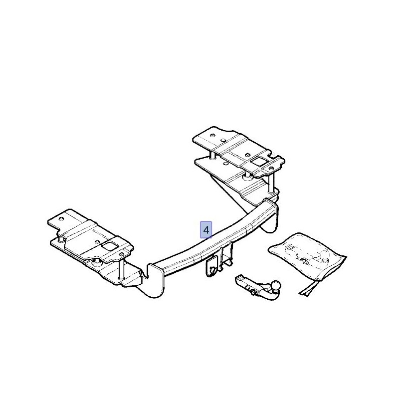 Hak holowniczy, demontowalny 9163030 (Vectra C)