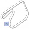 Pasek klinowy wielorowkowy 1.3 CDTI 55582037 (Corsa D, Meriva B)