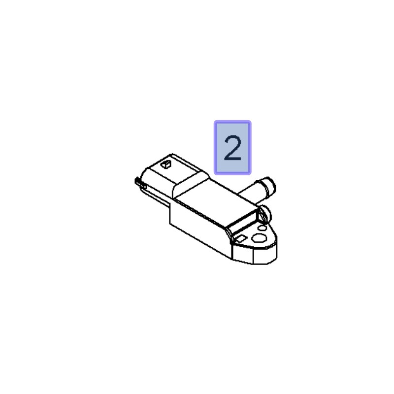 Czujnik różnicowy DPF, ciśnienia spalin 55566186 (Astra, Corsa, Insignia, Meriva, Mokka, Zafira)