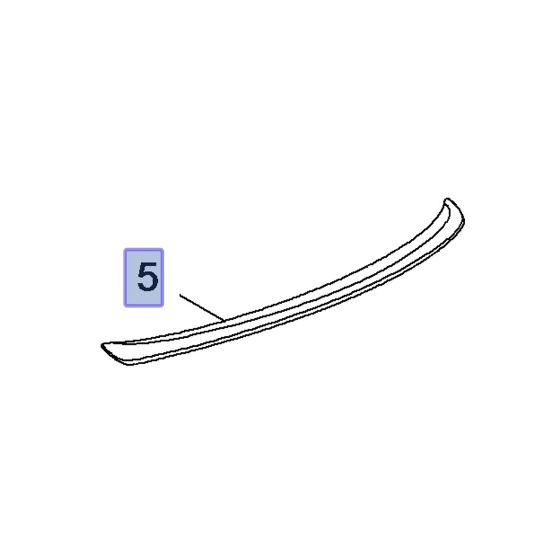 Spoiler zderzaka tylnego 93199814 (Insignia A Hatchback)