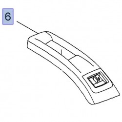Ramka przełącznika regulacji szyb drzwi przednich 13313067 (Meriva B)