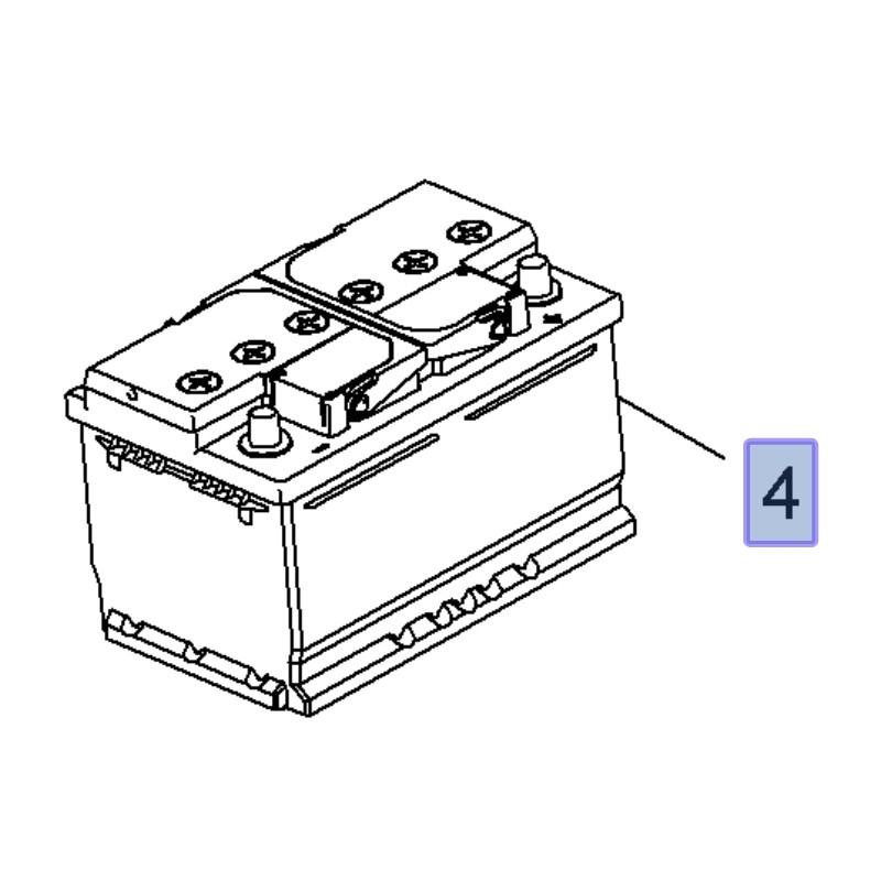 Akumulator 12V 65A 95519151 (Agila B, Astra H,J, Corsa D, Insignia A, Meriva A,B, Vivaro A,Zafira C,D)