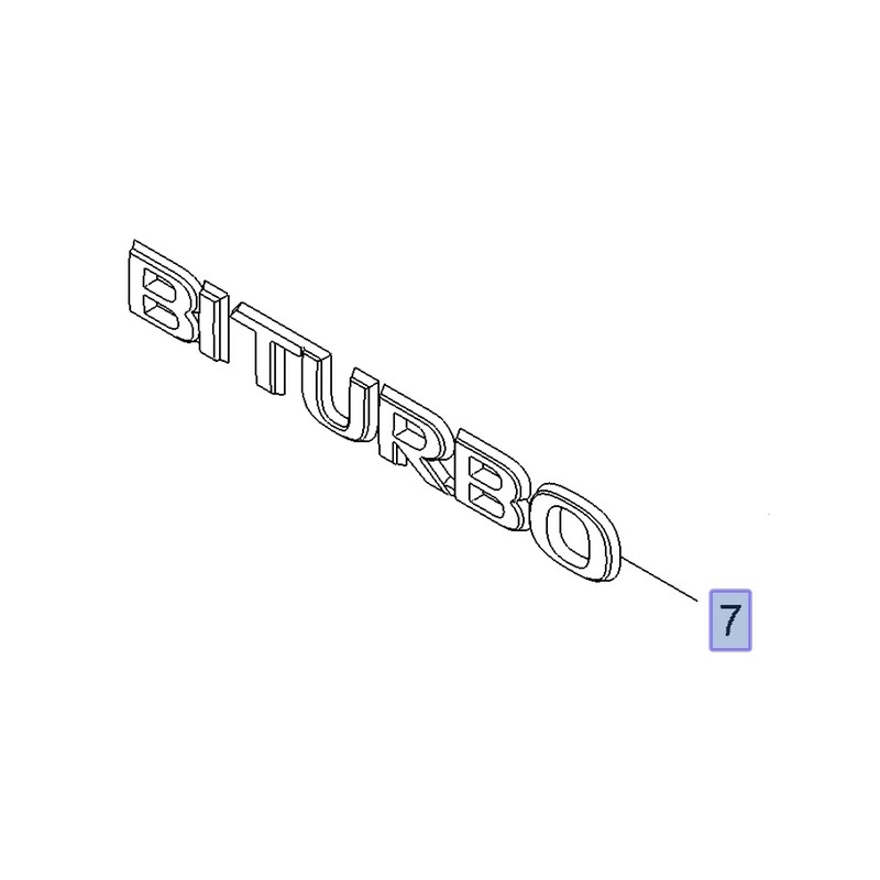 Napis BITURBO na tylne drzwi 93451383 (Vivaro B)