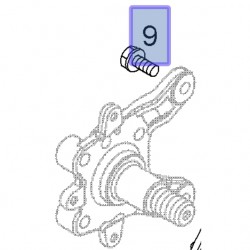 Śruba z łbem sześciokątnym M10x25 13228991 (Adam, Corsa D, E)