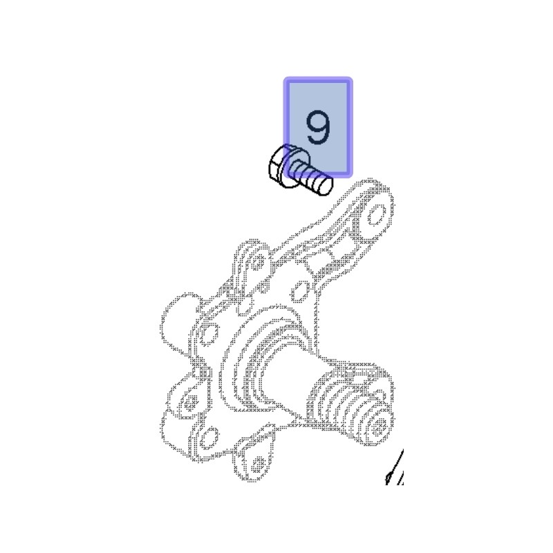 Śruba z łbem sześciokątnym M10x25 13228991 (Adam, Corsa D, E)