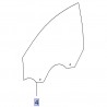 Szyba drzwi przednich 13227827 (Insignia A)