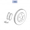 Przedni zestaw hamulcowy 16 cali klocki+tarcze 95516089 (Insignia A)