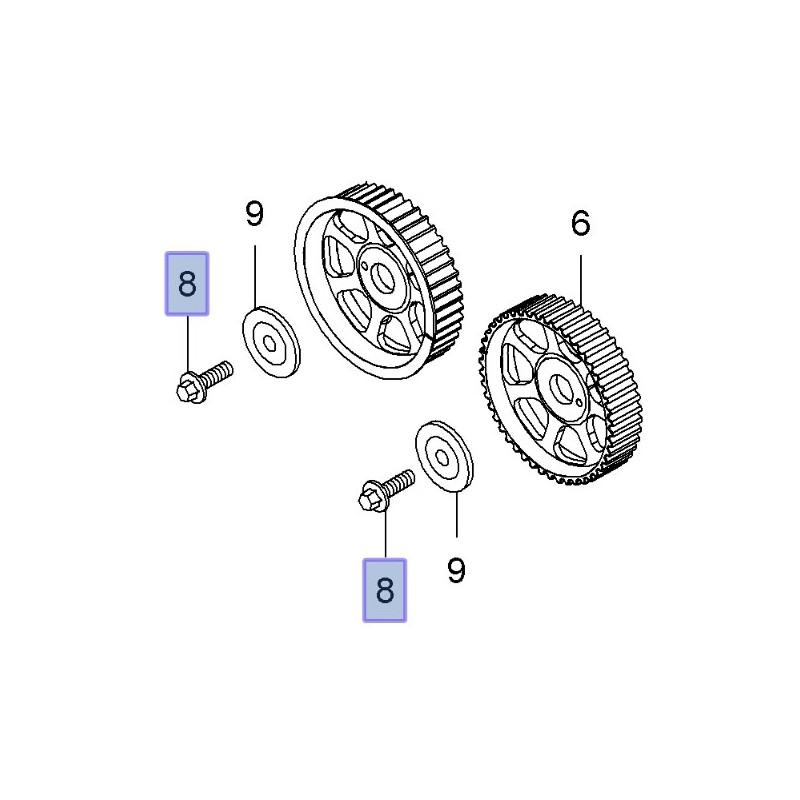 Śruba TORX M10x35 11095031 koła zębatego rozrządu (Astra, Corsa, Insignia, Meriva, Signum, Vectra, Zafira)