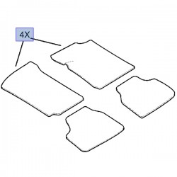 Komplet dywaników 93181369 (Corsa C)