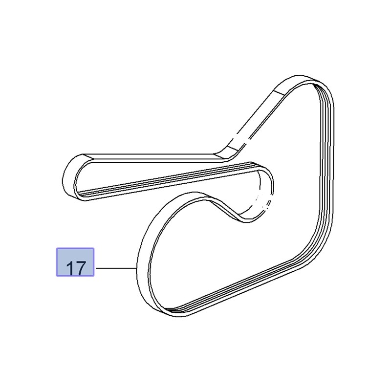 Pasek wielorowkowy 55577367 (Astra J, Zafira C)