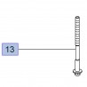 Śruba przekładni kierowniczej 13231667 (Adam, Corsa D, E, Mokka, Mokka X)