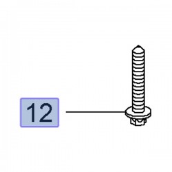 Śruba drążka reakcyjnego silnika 11102601 (Adam, Corsa D, E, Signum, Vectra C)